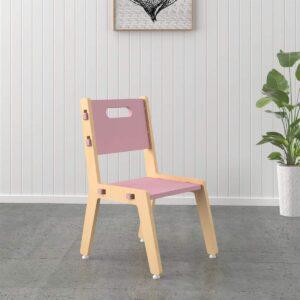 Grey Guava Wooden Chair (pink)