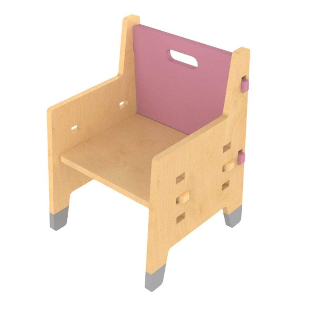 X&Y Purple Mango Weaning Chair - White main image 1