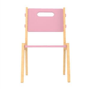 Grey Guava Wooden Chair (pink)
