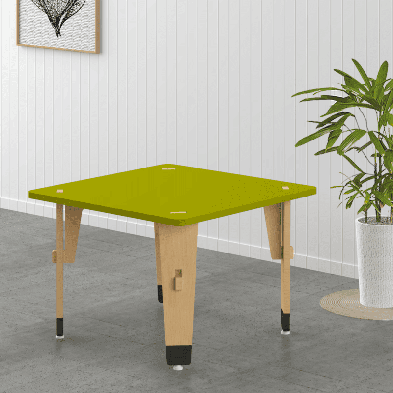 Lime Fig Wooden Table – 15 Inch – Green