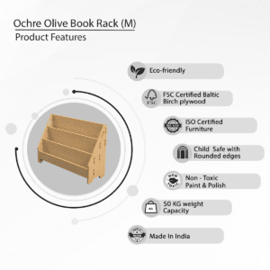 Ochre Olive Book Rack (L)