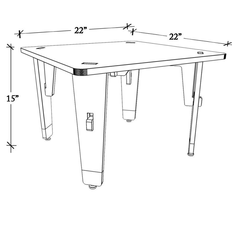 Lime Fig Table - 15"- blue