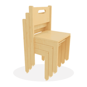 ivory stackable chair