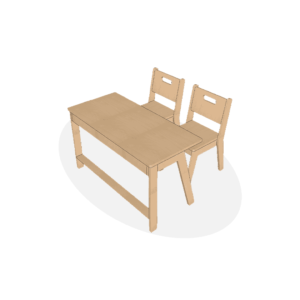 2 Seater Desk & chair